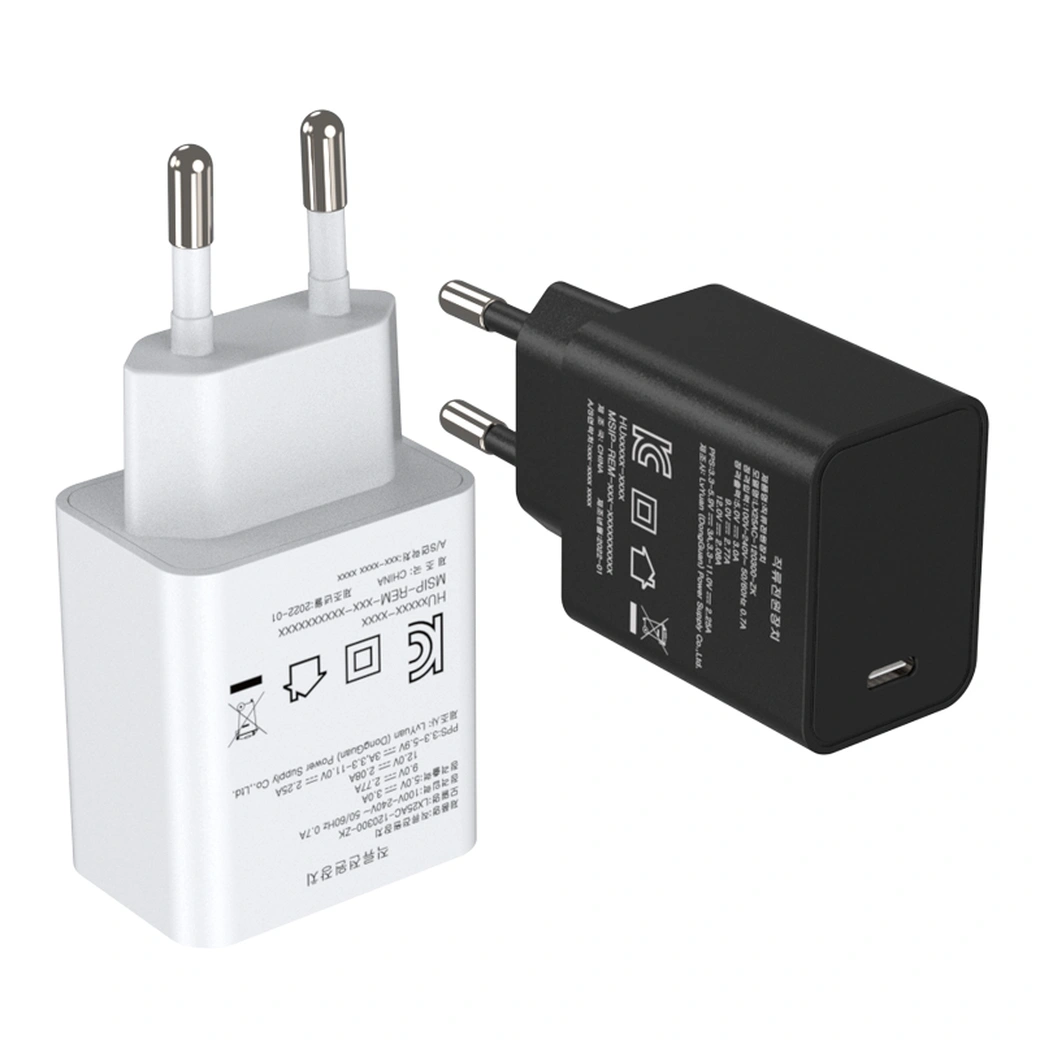 A PD (Power Delivery) 20W, 25W, or 35W Type C charger is a compact and portable power adapter that uses USB Type-C technology to deliver fast and efficient charging to compatible devices.
